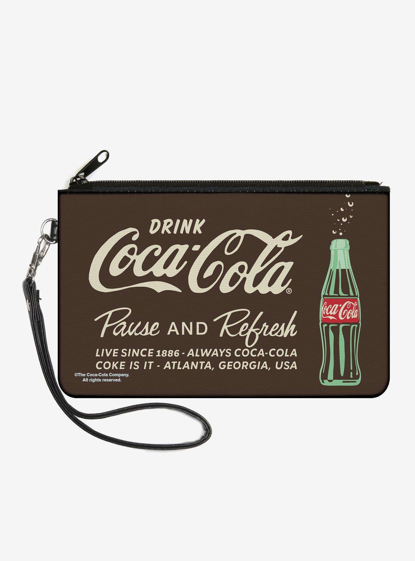 Coca-Cola Drink Coca Cola Pause and Refresh Bottle Zip Clutch Wallet, , hi-res