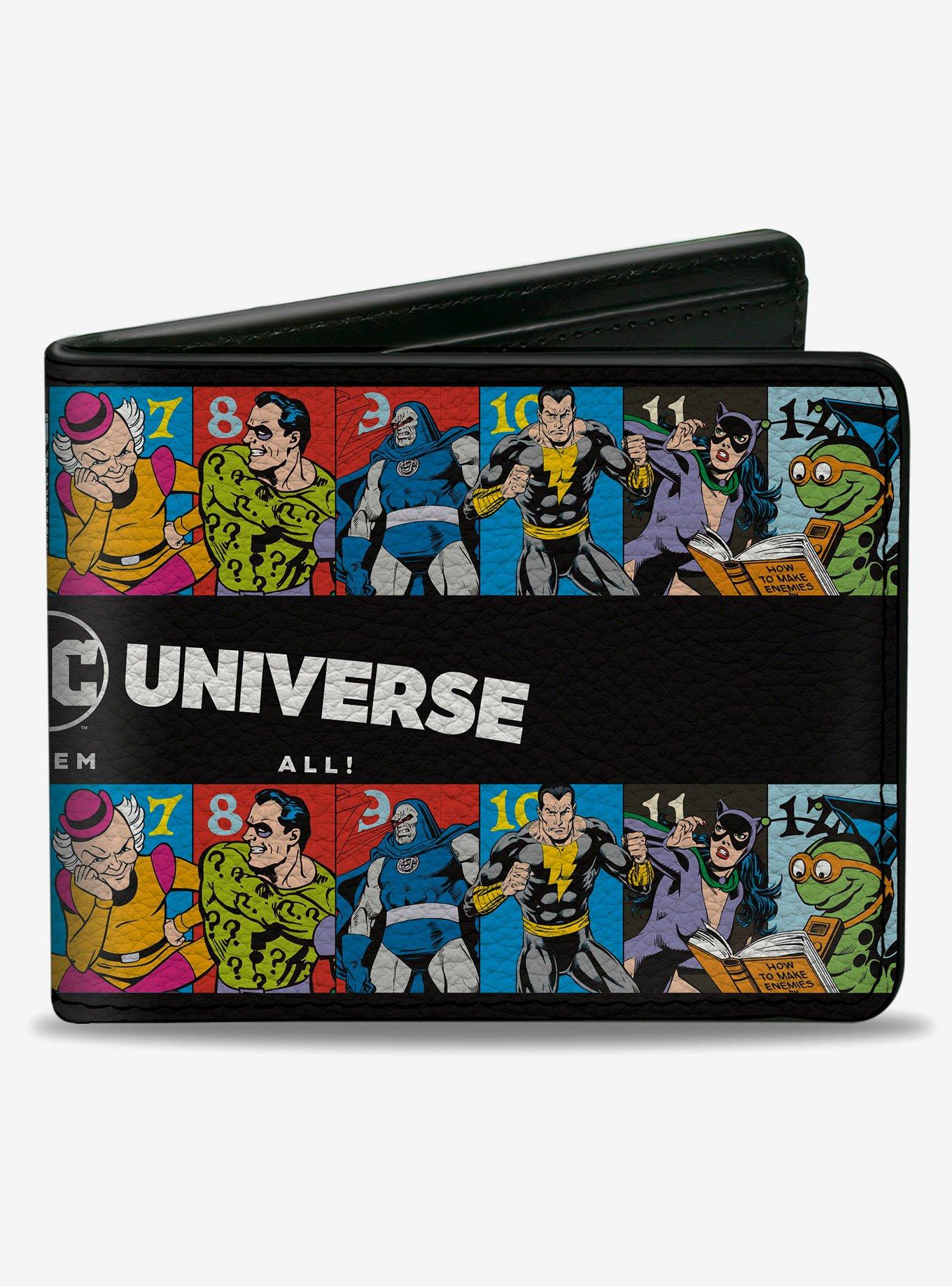 DC Comics Villains Of the DC Universe Character Blocks Bifold Wallet, , hi-res