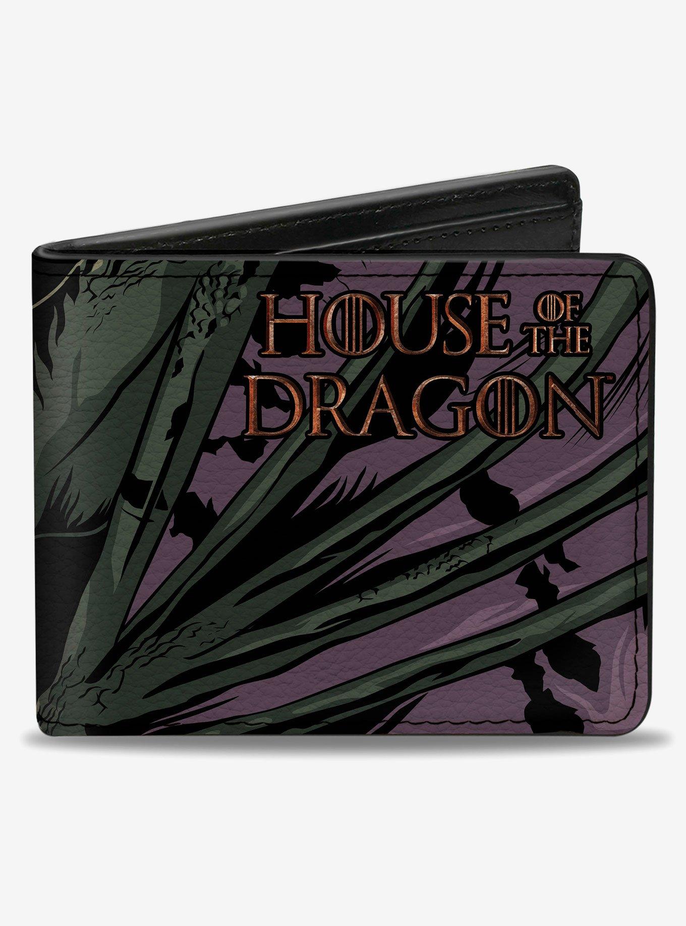 House of the Dragon Moondancer Pose and Title Logo Purple Bifold Wallet, , hi-res