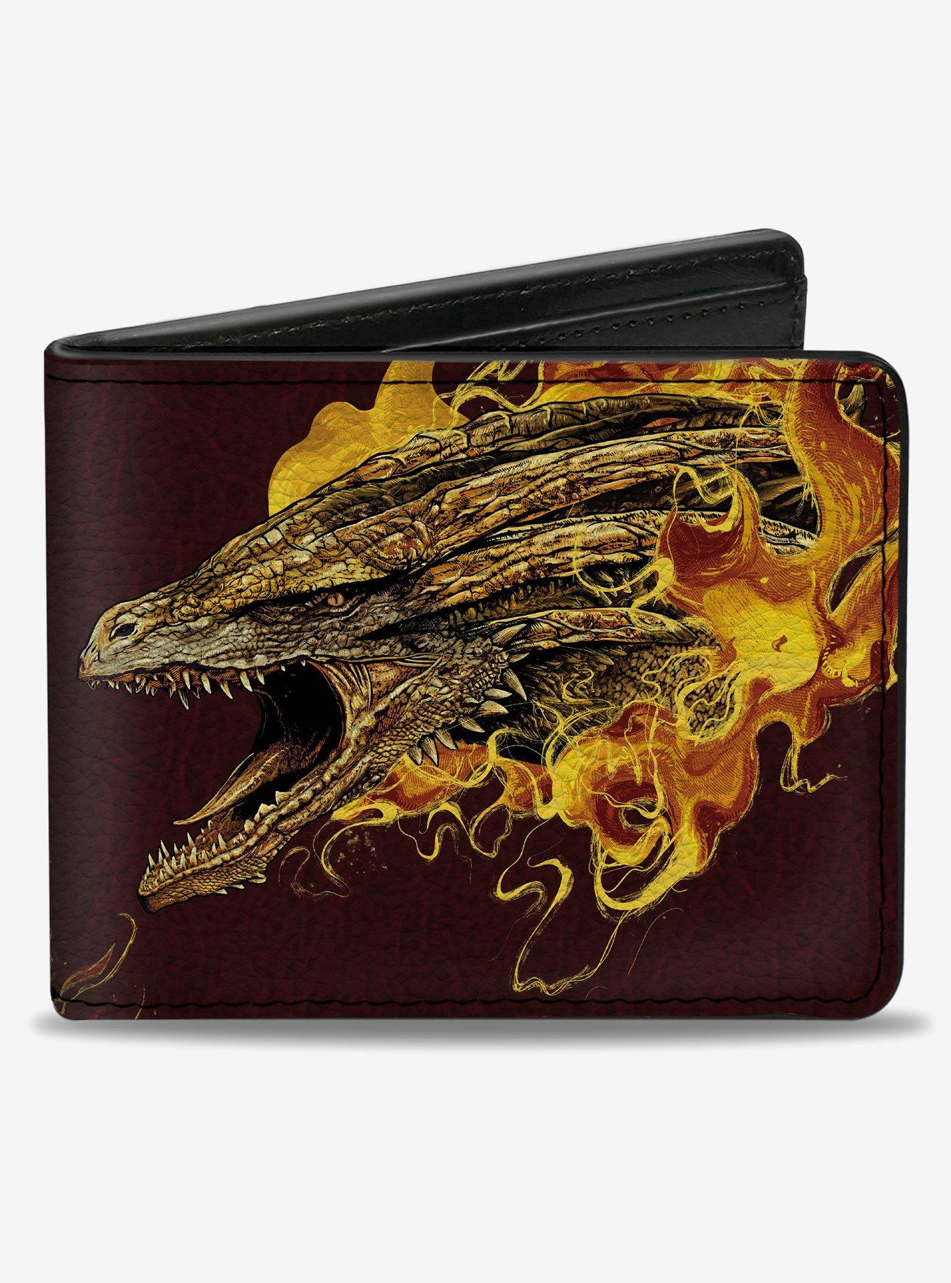 House of the Dragon Syrax Pose and Text Bifold Wallet, , hi-res