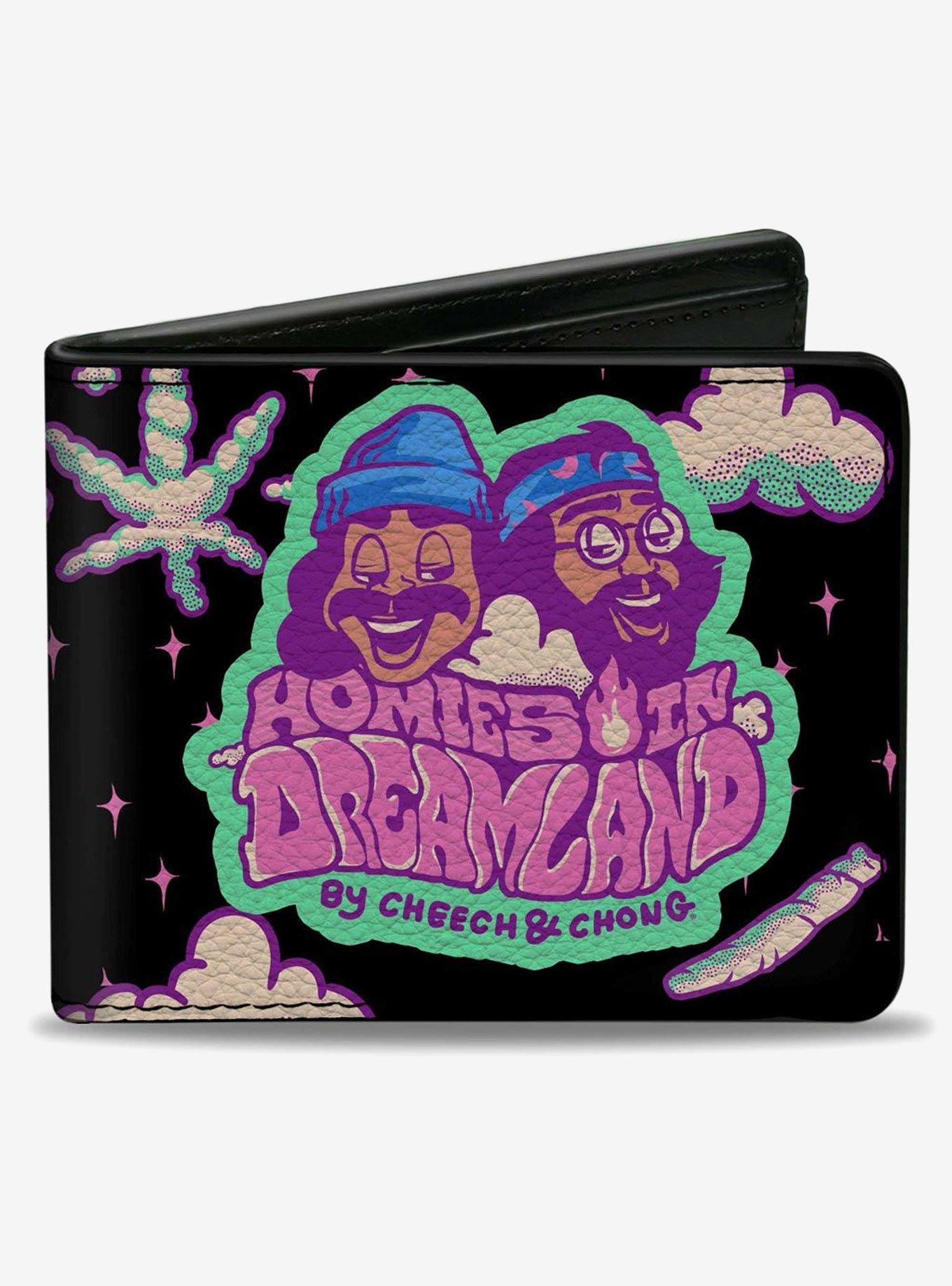 Cheech and Chong Homies in Dreamland Title Logo Smoke Bifold Wallet, , hi-res