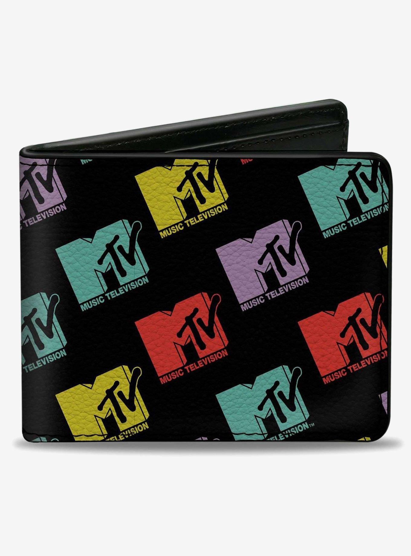 MTV Music Television Logo Monogram Bifold Wallet, , hi-res