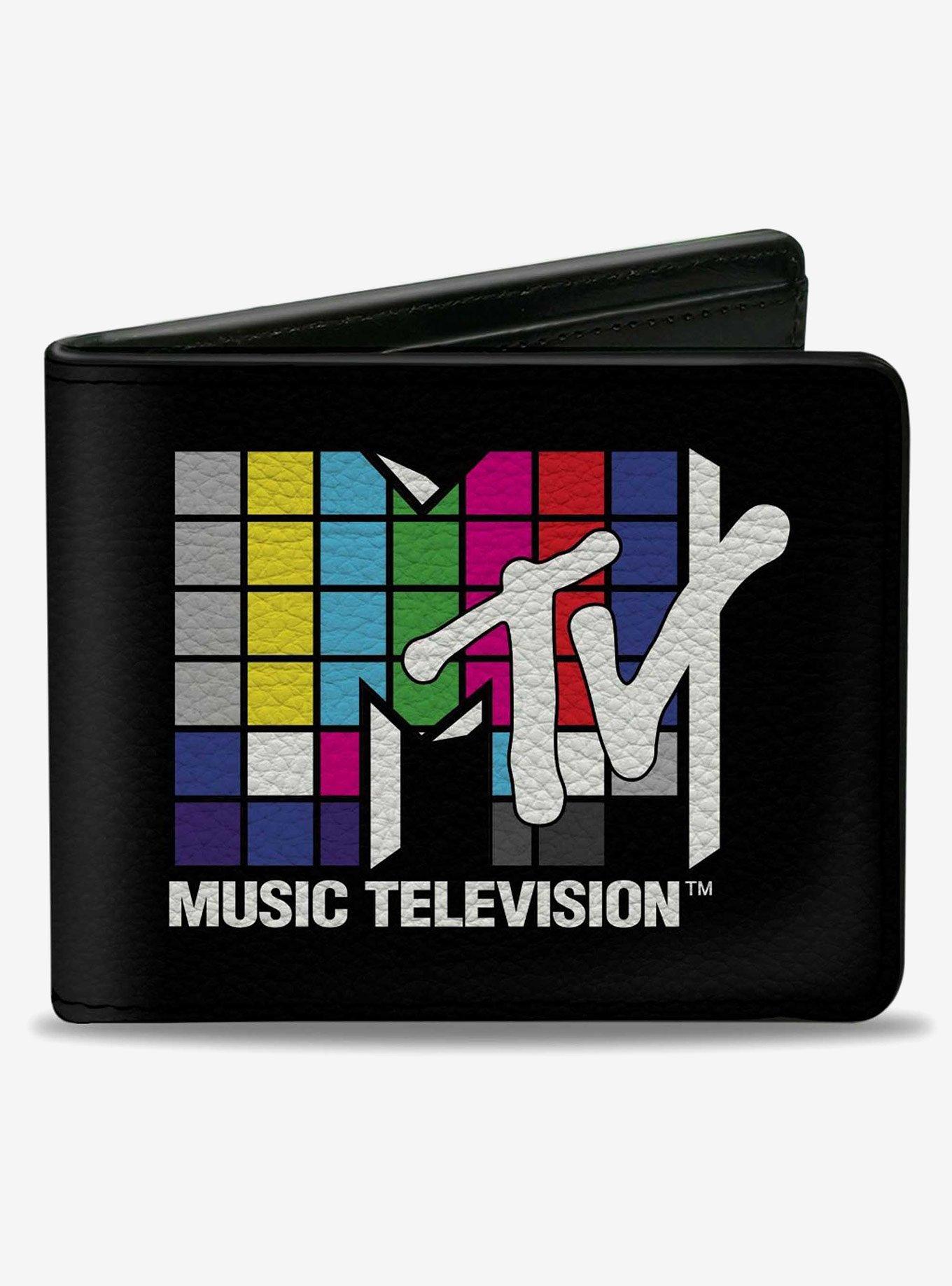 MTV Music Television Puzzle Cube Logo Bifold Wallet, , hi-res