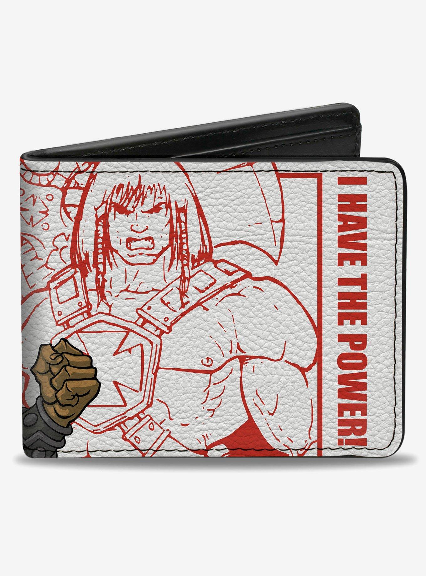 Masters of the Universe He Man I Have the Power Pose and Sketch Bifold Wallet, , hi-res