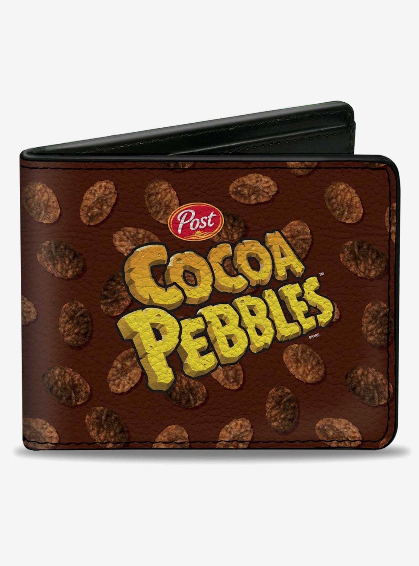 The Flintstones Post Cocoa Pebbles Centered Logo and Cereal Scattereds Bifold Wallet, , hi-res