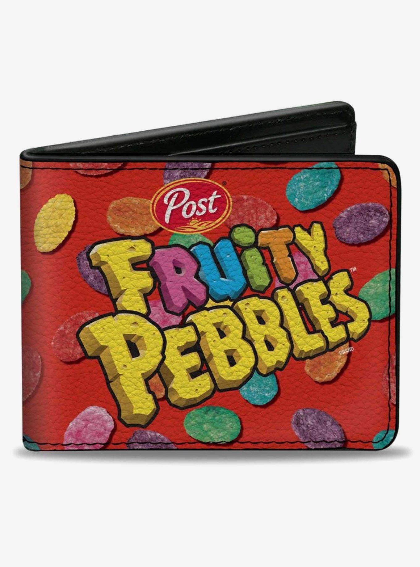 The Flintstones Fruity Pebbles Logo and Cereal Scattered Bifold Wallet, , hi-res