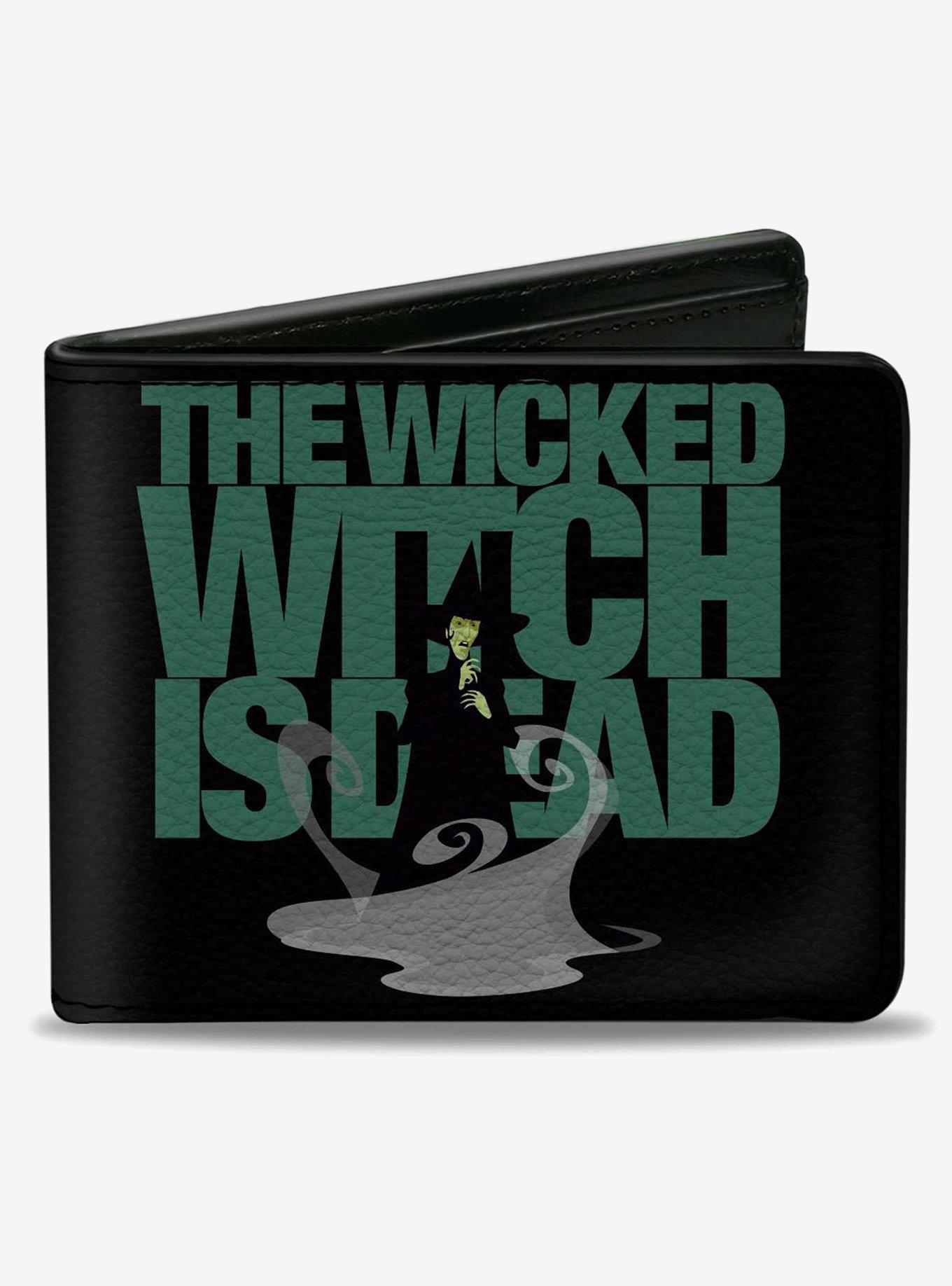 The Wizard of Oz The Wicked Witch is Dead Quote Greens Bifold Wallet, , hi-res