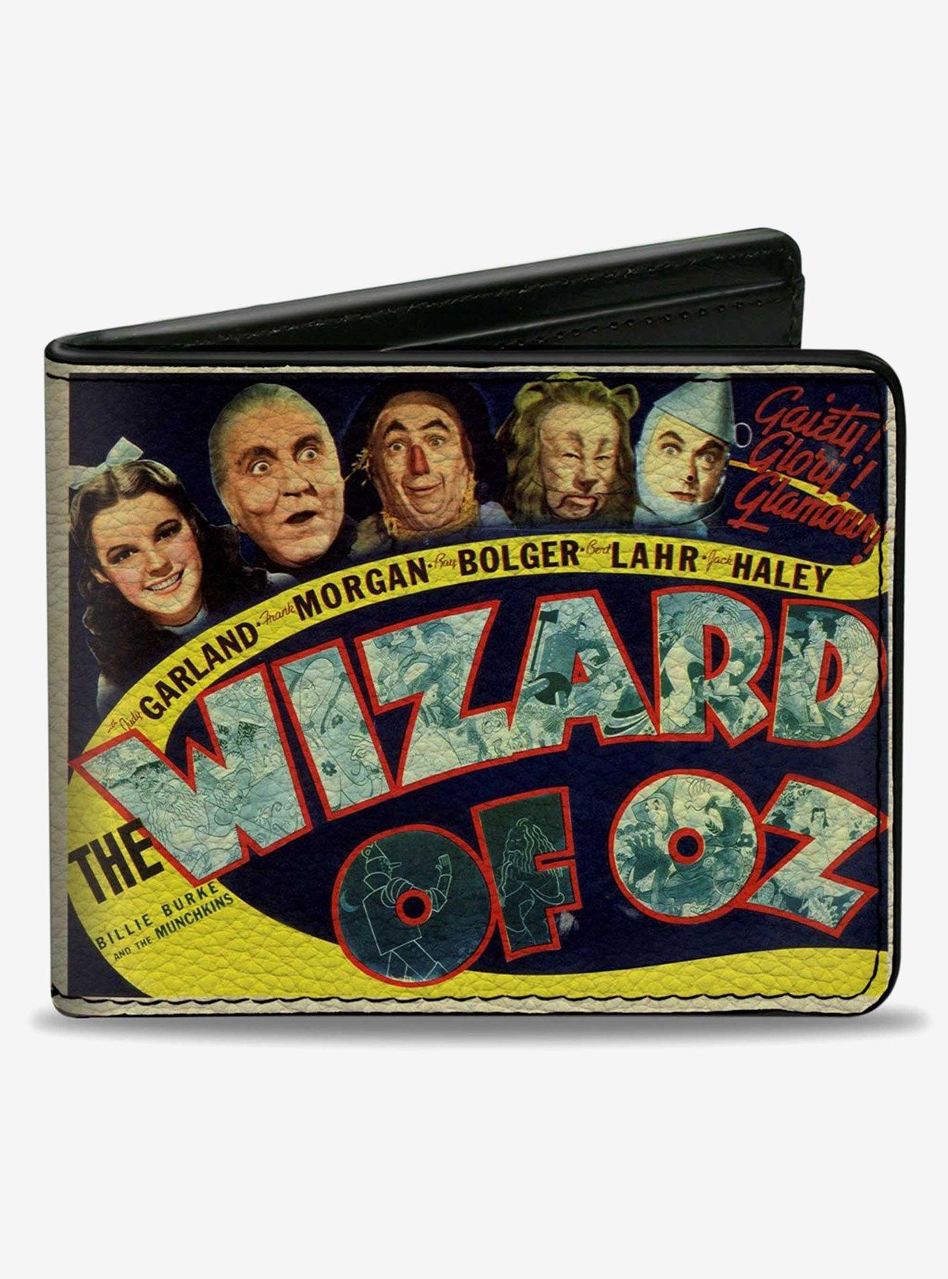 The Wizard of Oz Vintage Movie Poster with Characters Bifold Wallet, , hi-res