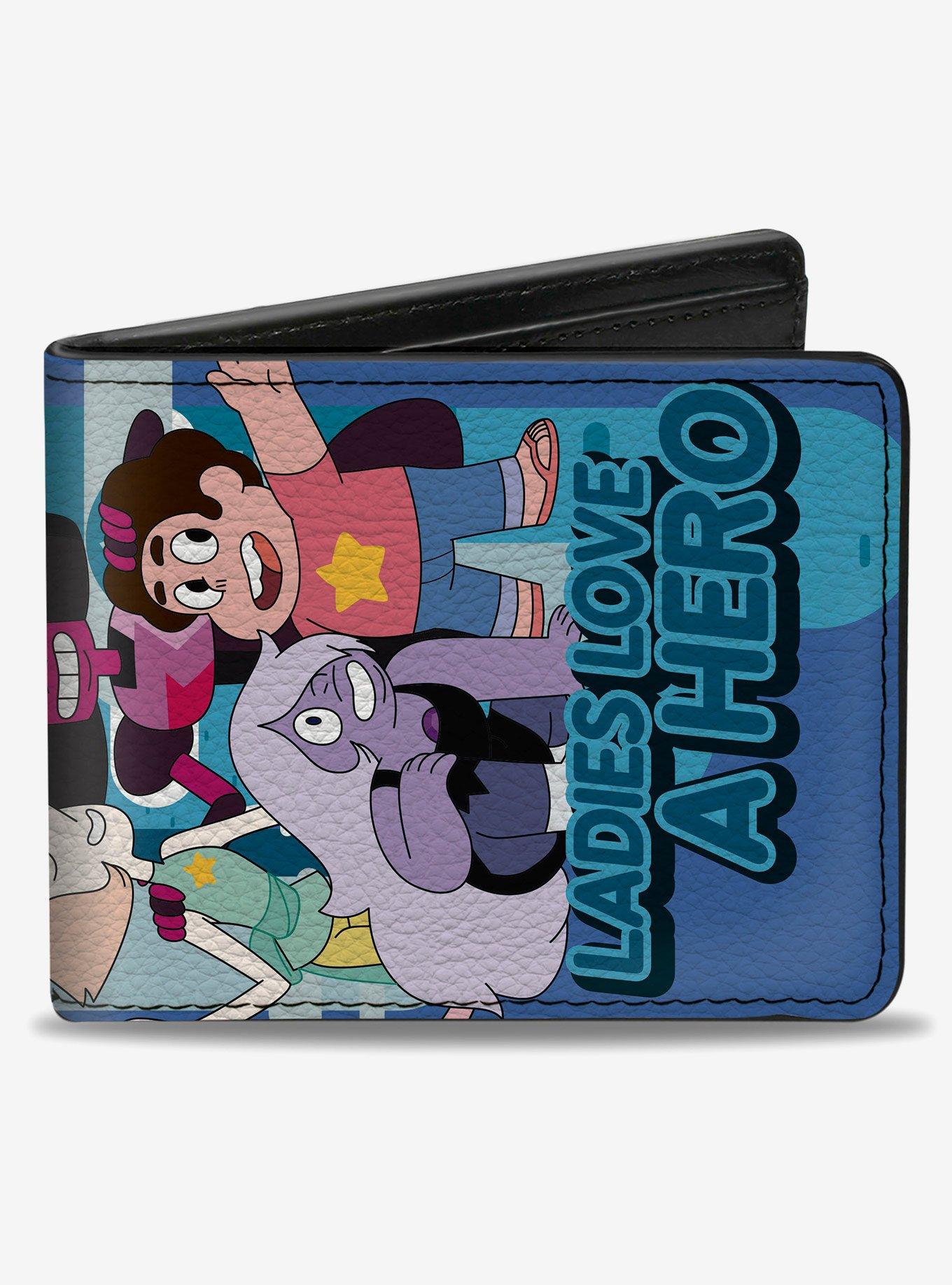 Steven Universe Ladies Love a Hero Group Pose Bifold Wallet, , hi-res