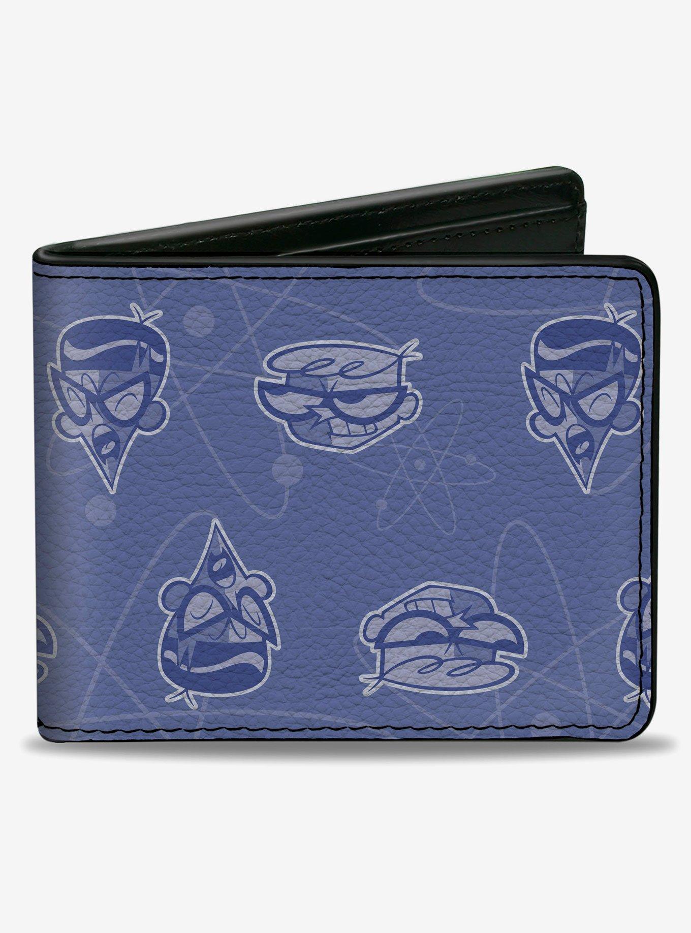 Dexter's Laboratory Dexter and Mandark Face Collage Bifold Wallet, , hi-res