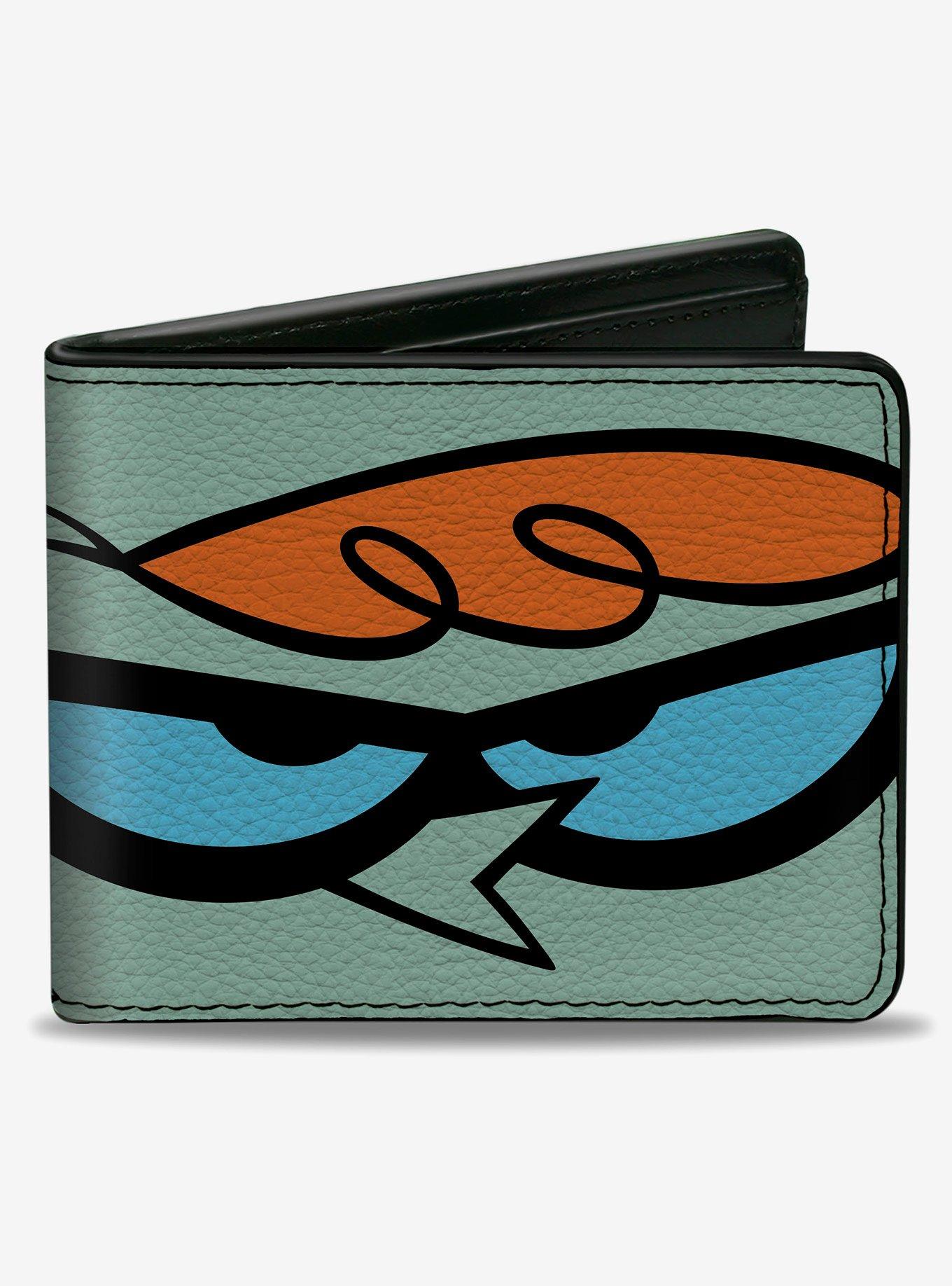 Dexter's Laboratory Face Character Close Up Bifold Wallet, , hi-res