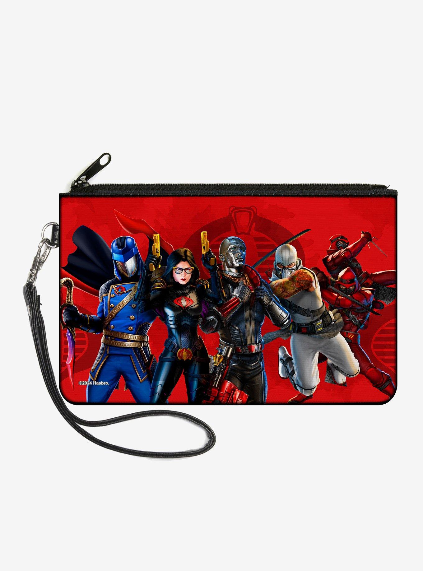GI Joe Cobra Agents Group Pose and Logos Zip Clutch Wallet, , hi-res