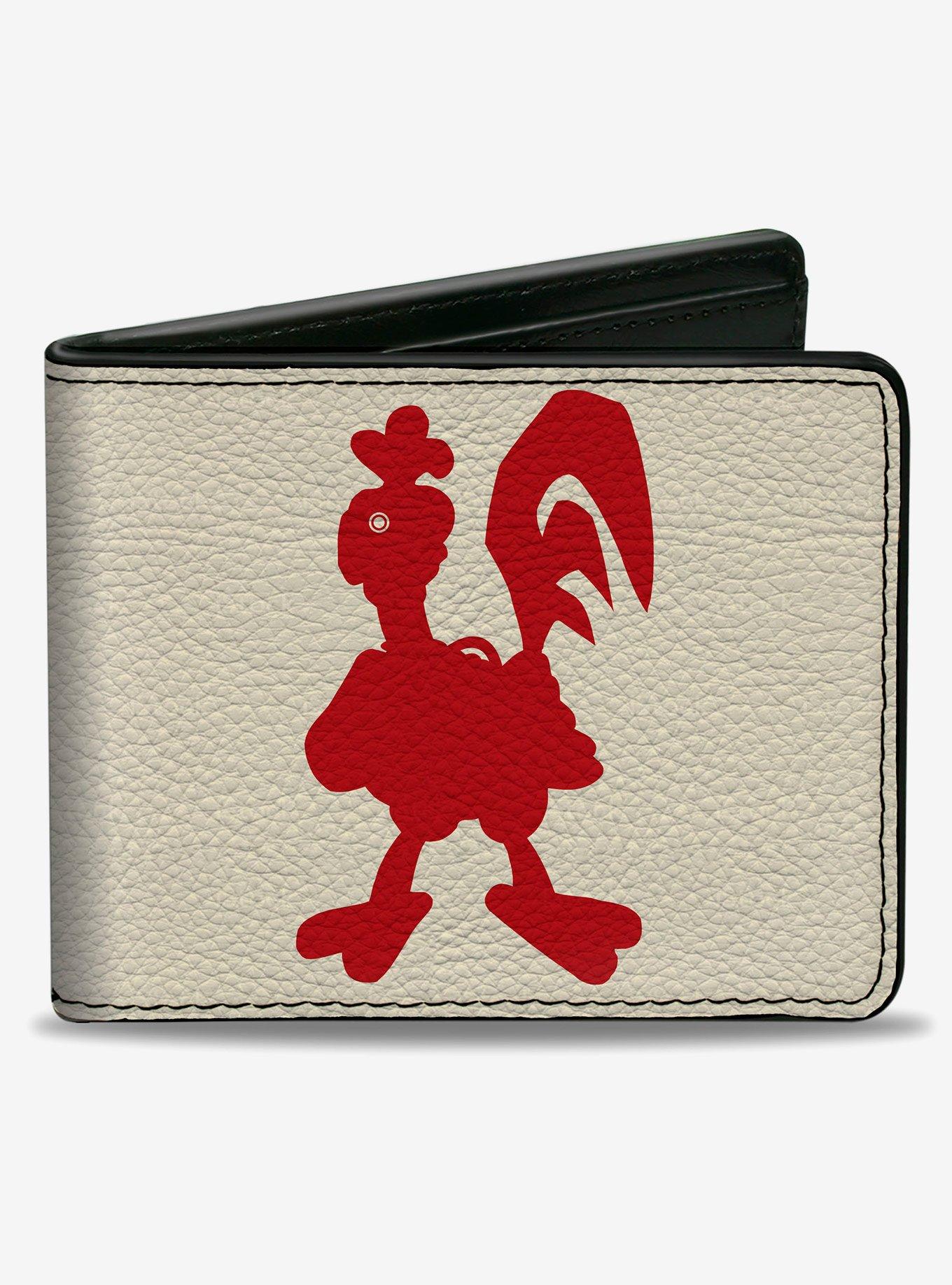 Robot Chicken Silhouette Chicken and Title Logo Ivory Bifold Wallet, , hi-res