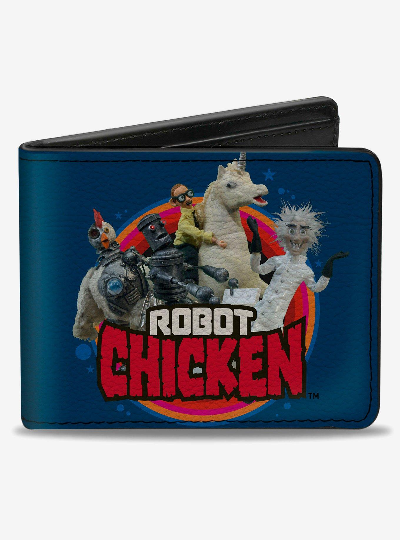 Robot Chicken Title Logo and Group Pose Bifold Wallet, , hi-res