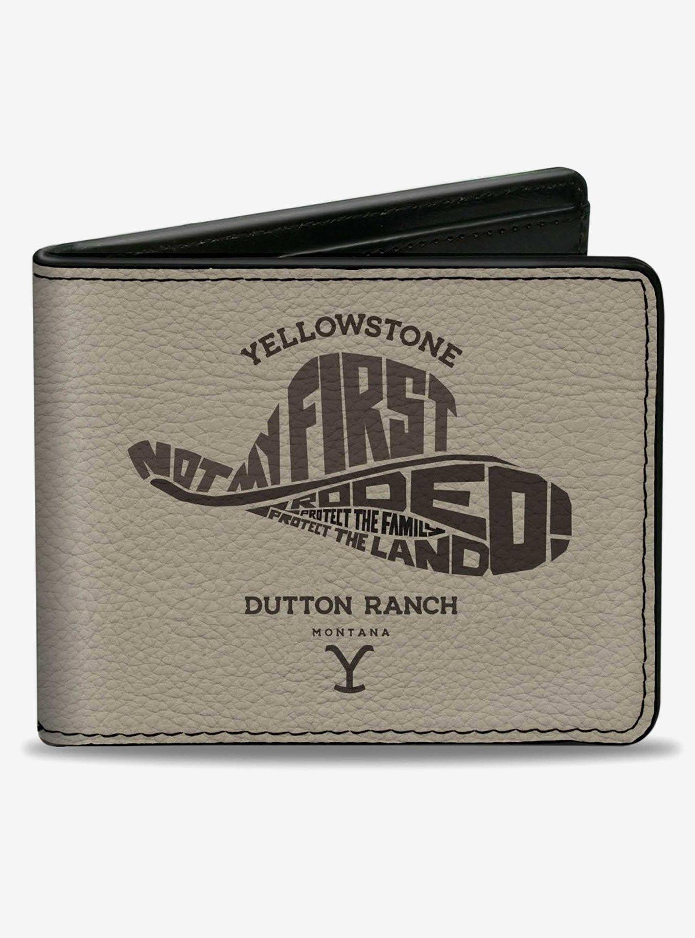Yellowstone Not My First Rodeo Typography Beiges Bifold Wallet, , hi-res