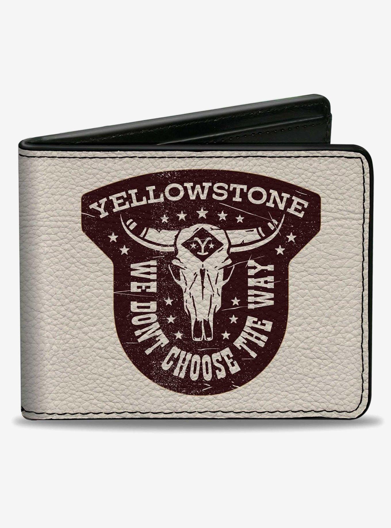 Yellowstone We Dont Choose the Way Badge Bifold Wallet, , hi-res