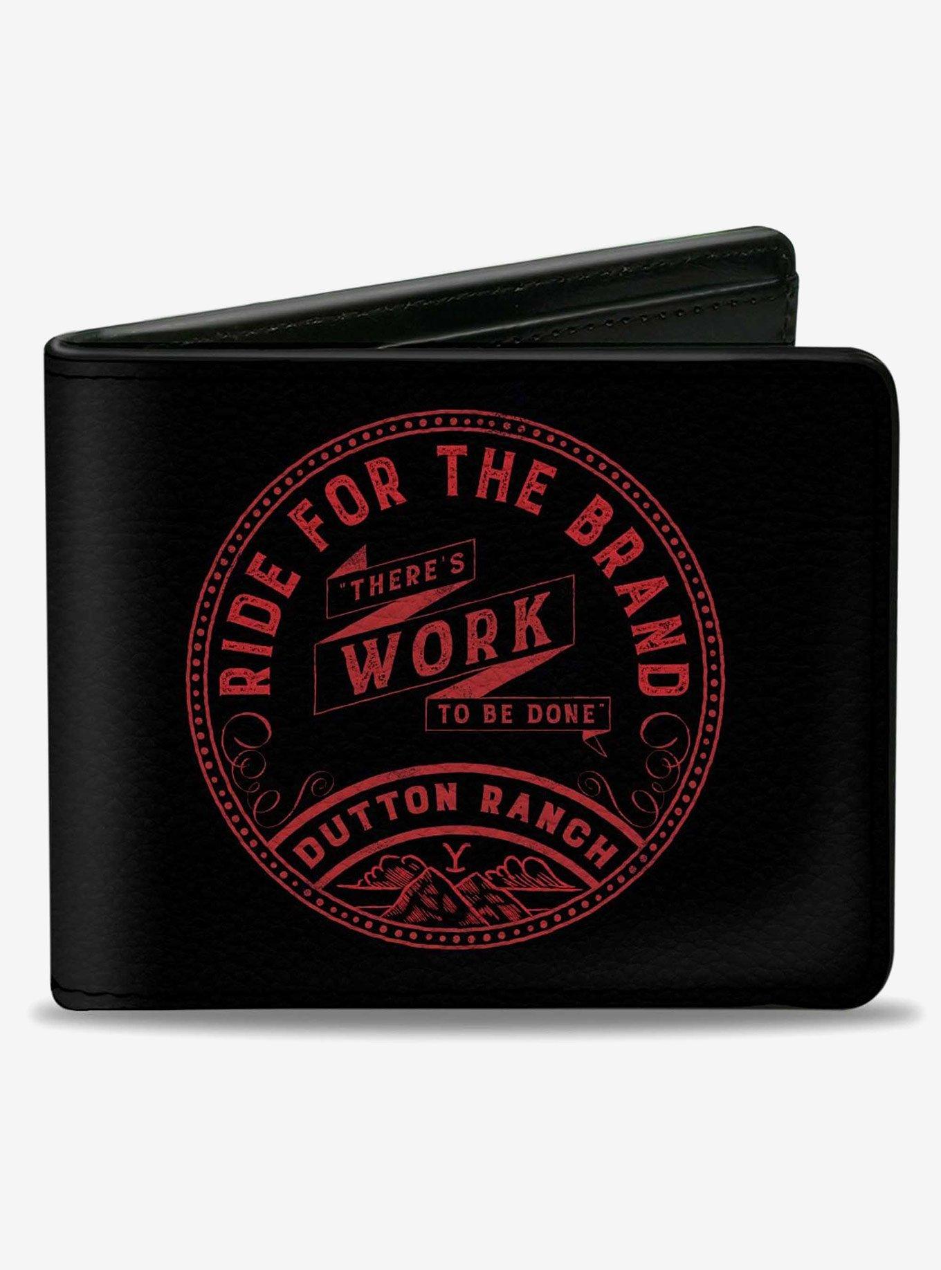 Yellowstone Showtone Ride For the Brand Dutton Ranch Logo Bifold Wallet, , hi-res