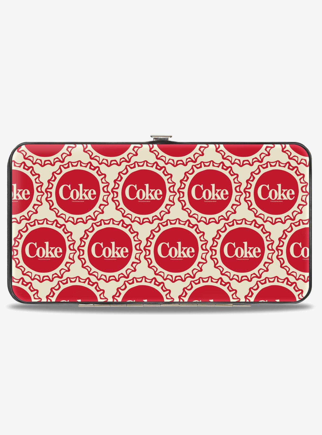Coca-Cola Coke Bottle Caps Collage Hinged Wallet, , hi-res