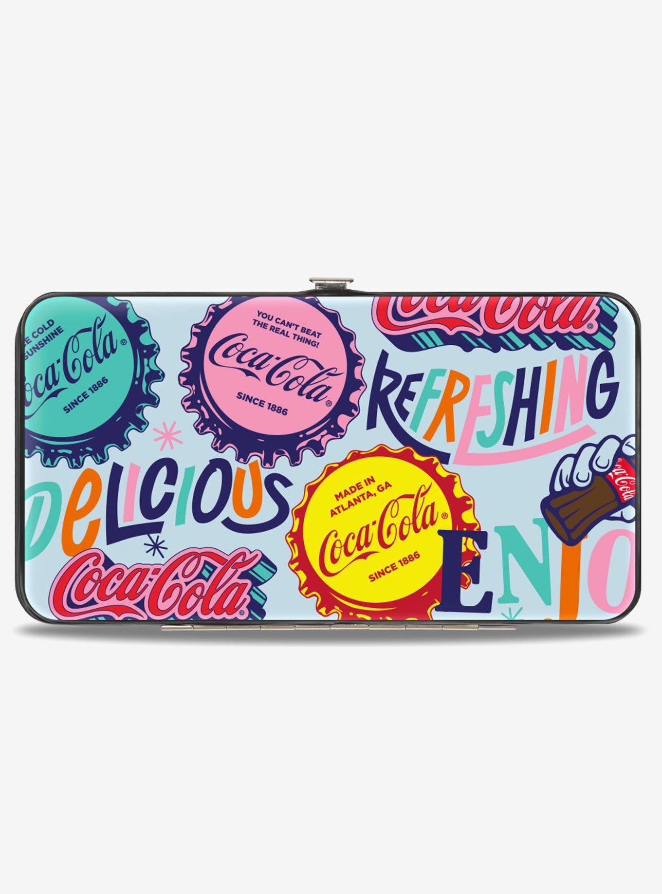 Coca-Cola Delicious Refreshing Bottle Caps Hinged Wallet, , hi-res