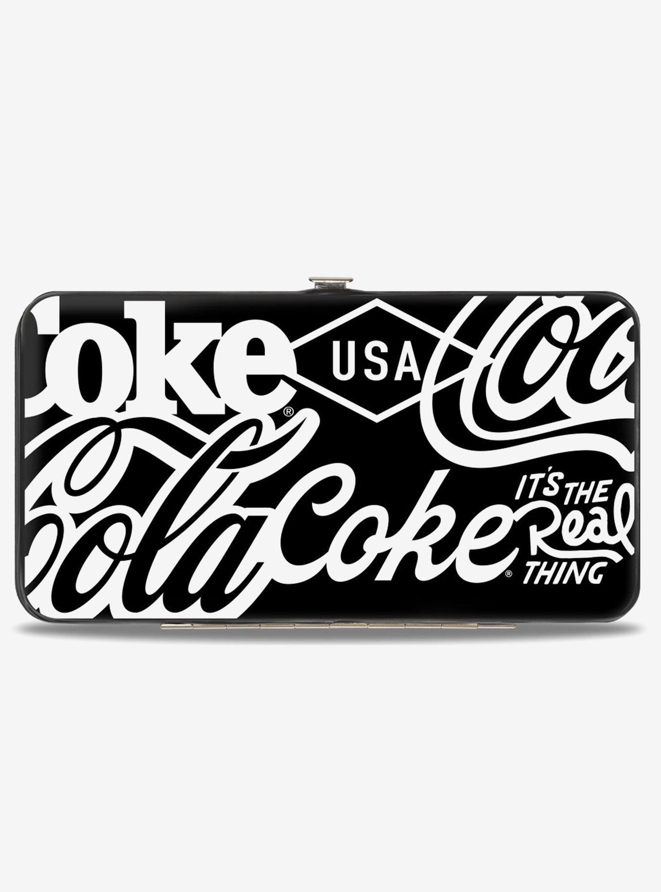 Coca-Cola Coke Typography Its The Real Thing Hinged Wallet, , hi-res