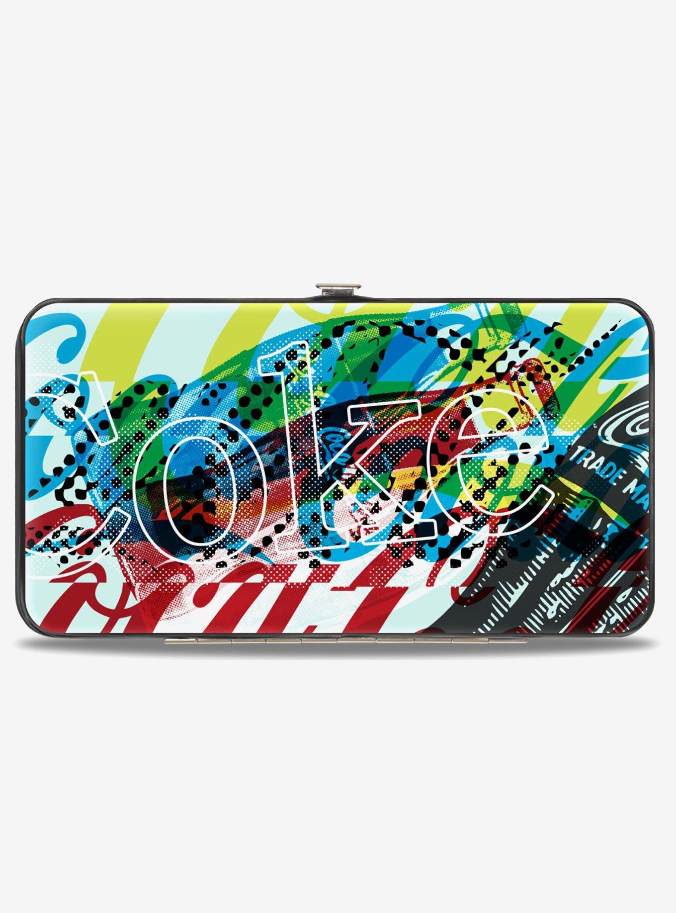 Coca-Cola Coke Logos and Bottle Pop Art Hinged Wallet, , hi-res