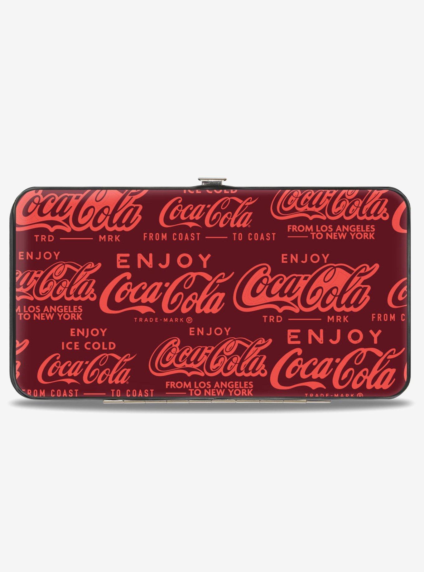 Coca-Cola Enjoy Coca Cola Logos Hinged Wallet, , hi-res