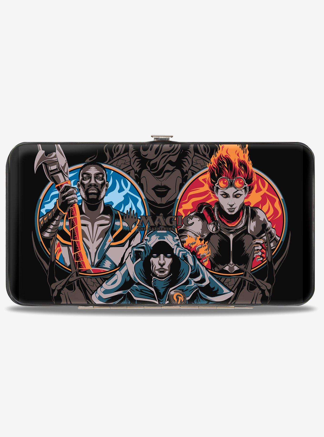 Magic Three Planeswalker Poses and Logo Hinged Wallet, , hi-res