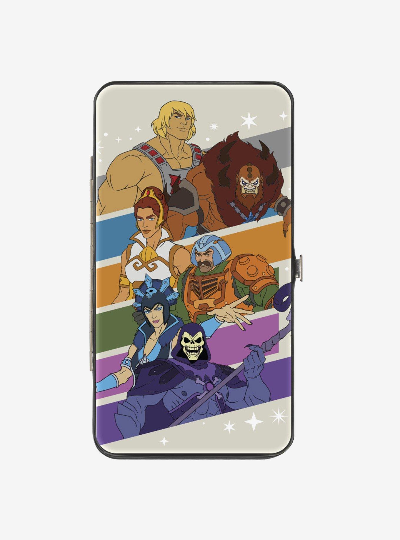 Masters of the Universe Character Stripe Poses Hinged Wallet, , hi-res