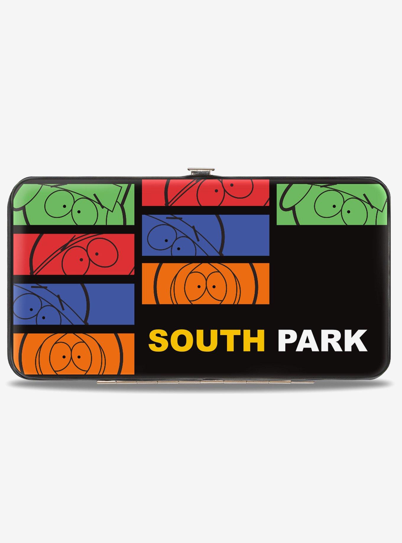 South Park Boys Sketch Blocks and Pose Monogram Hinged Wallet, , hi-res