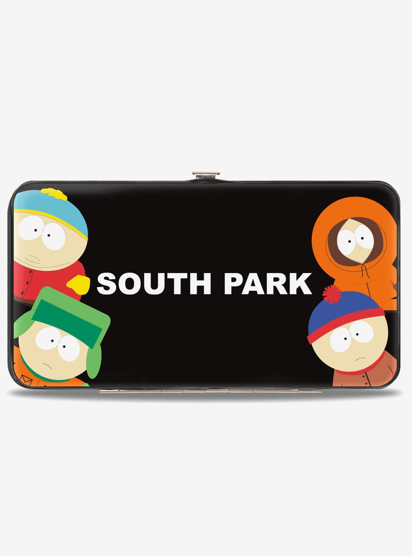 South Park Boys Peeking Pose and Logo Stacked Hinged Wallet, , hi-res