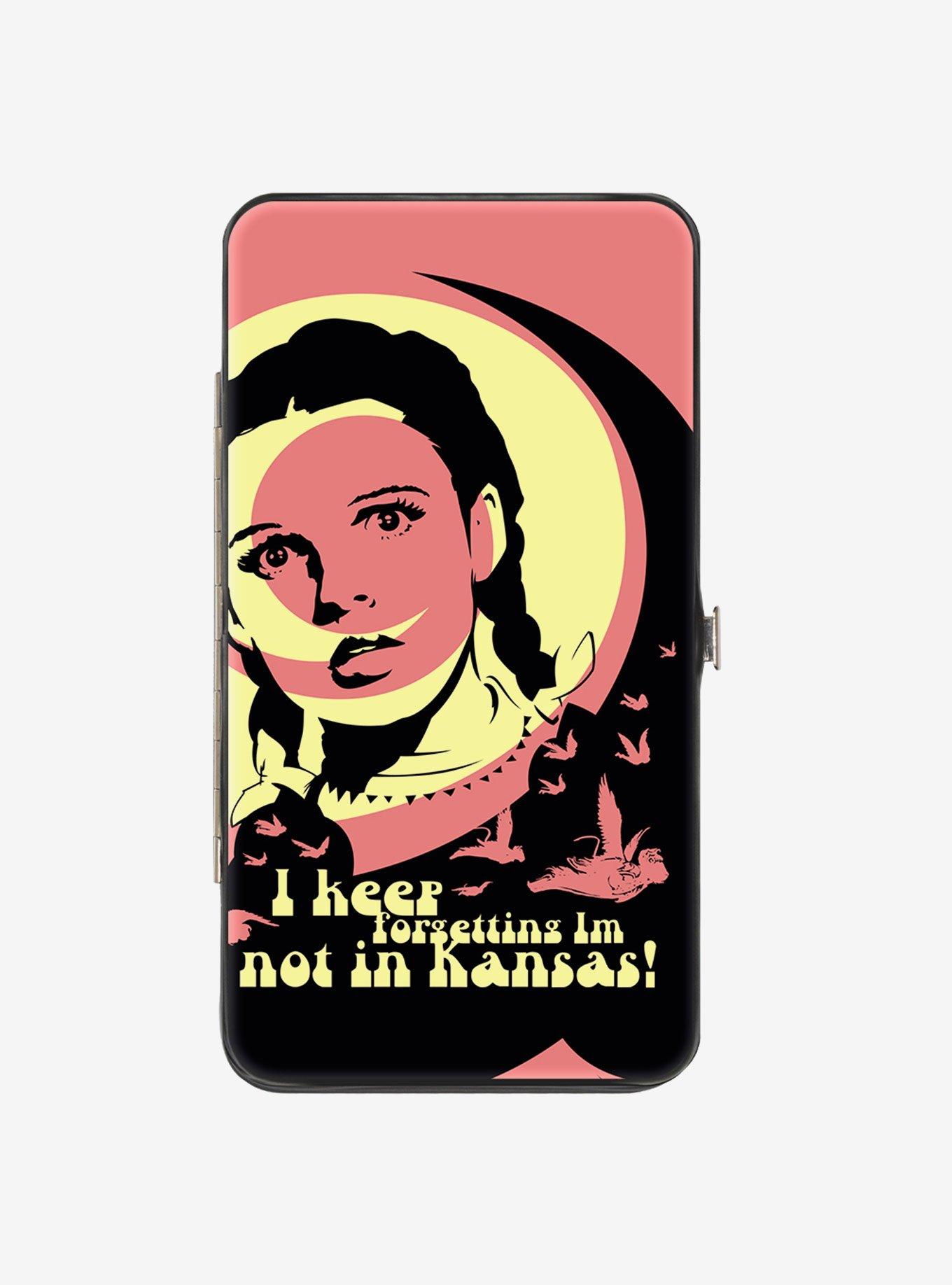 Wizard of Oz Dorothy and Flying Monkeys Not in Kansas Quote Hinged Wallet, , hi-res