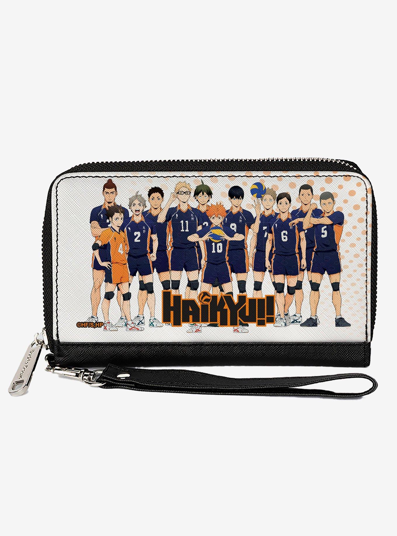 Haikyu!! Karasuno High School Team Group Pose Zip Around Wallet, , hi-res