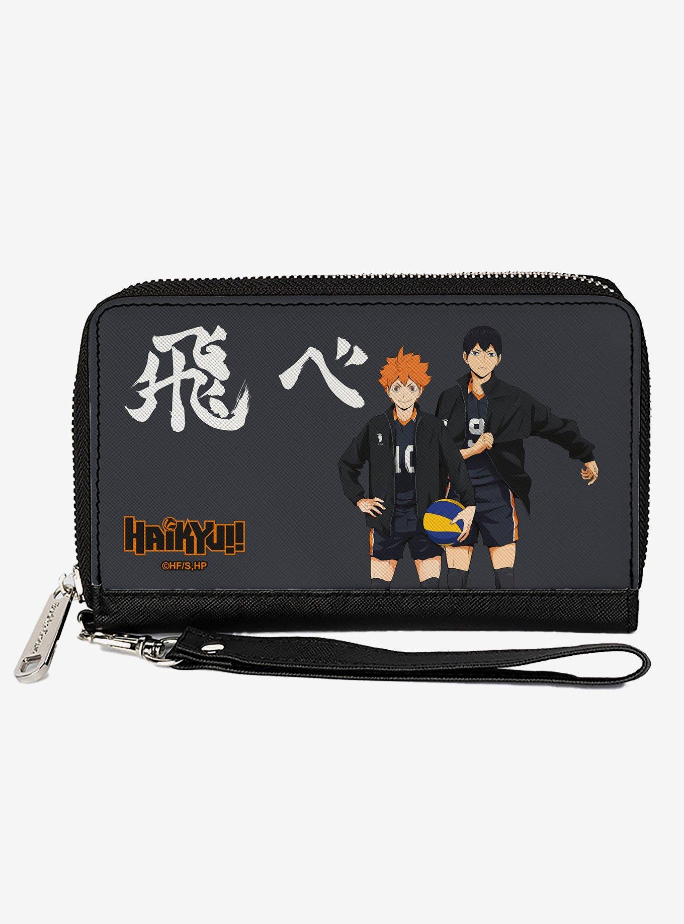 Haikyu!! Karasuno High Hinata and Kageyama Pose Zip Around Wallet, , hi-res