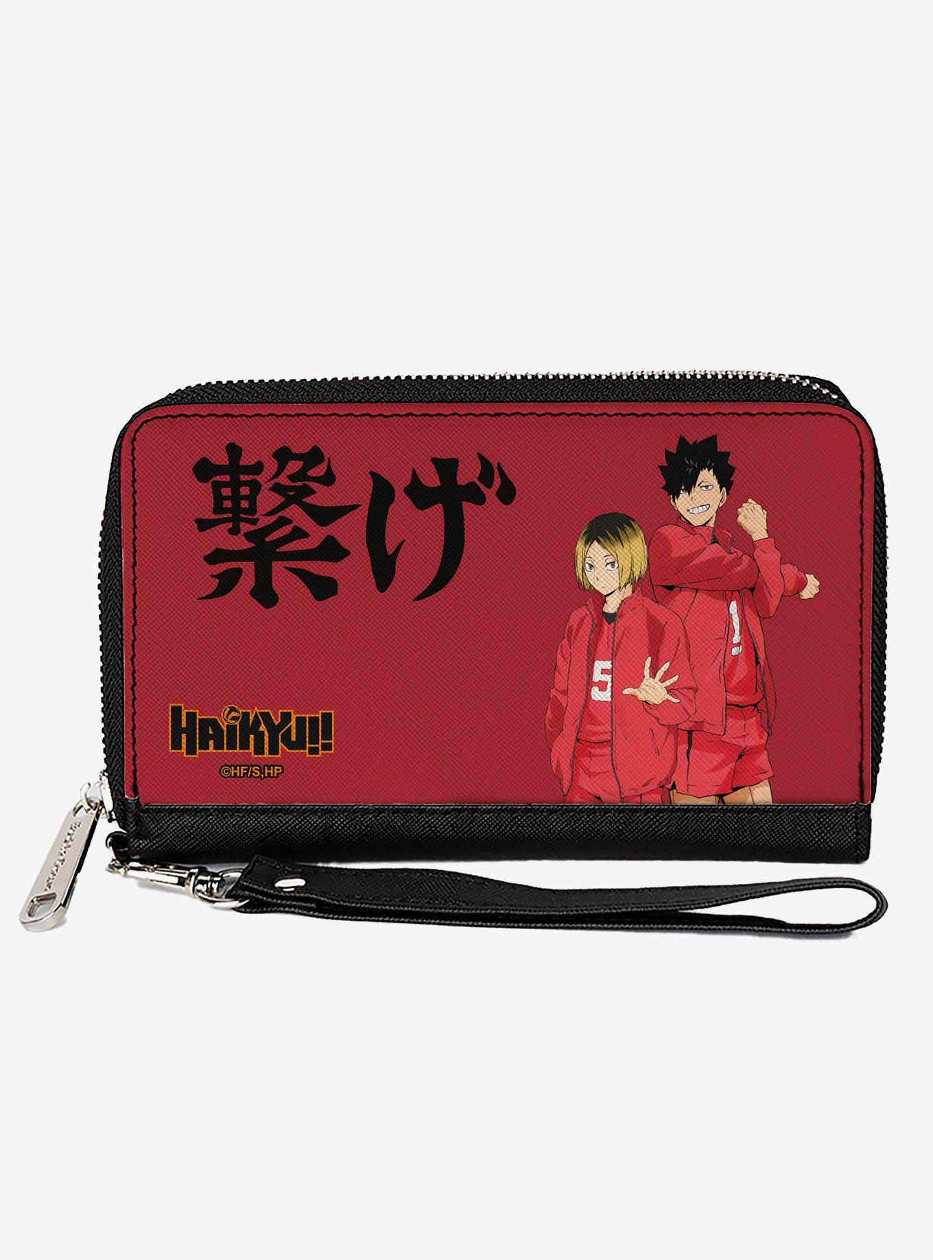 Haikyu!! Nekoma High School Kozume and Kuroo Connect Pose Zip Around Wallet, , hi-res