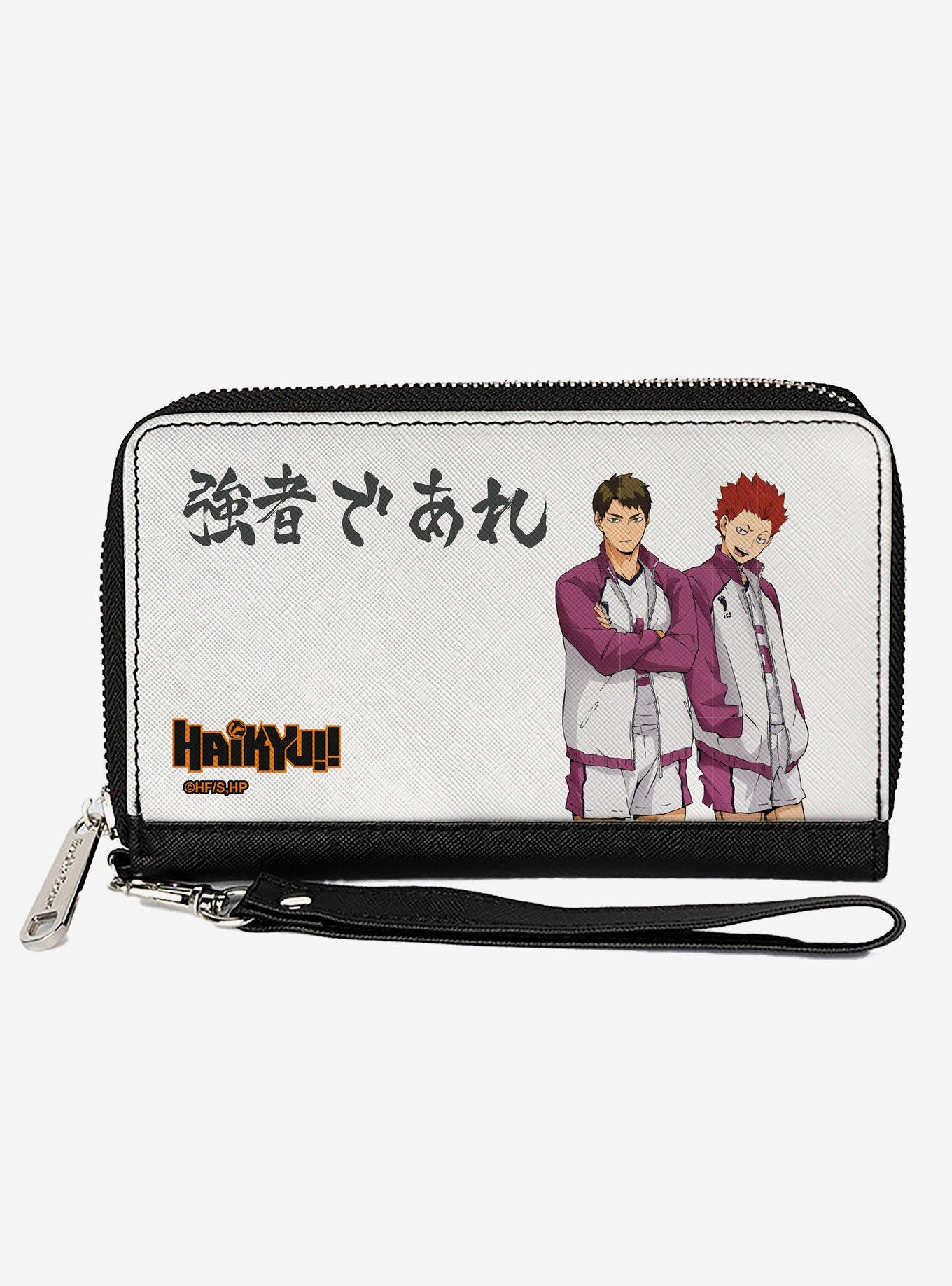 Haikyu!! Shiratorizawa Academy Tendo Ushjima Strong Man Pose Zip Around Wallet, , hi-res