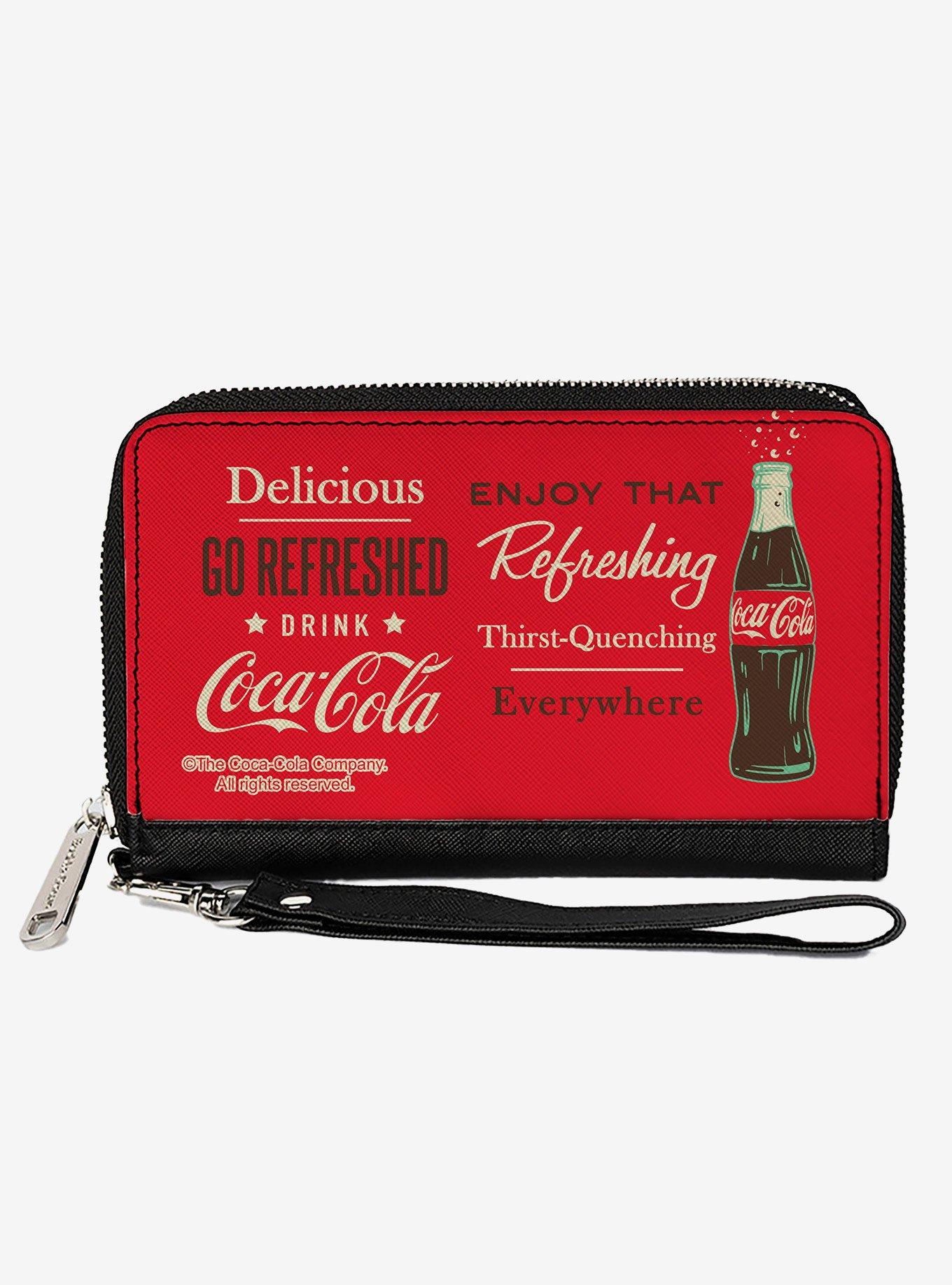 Coca-Cola Enjoy That Everywhere Bottle Zip Around Wallet, , hi-res