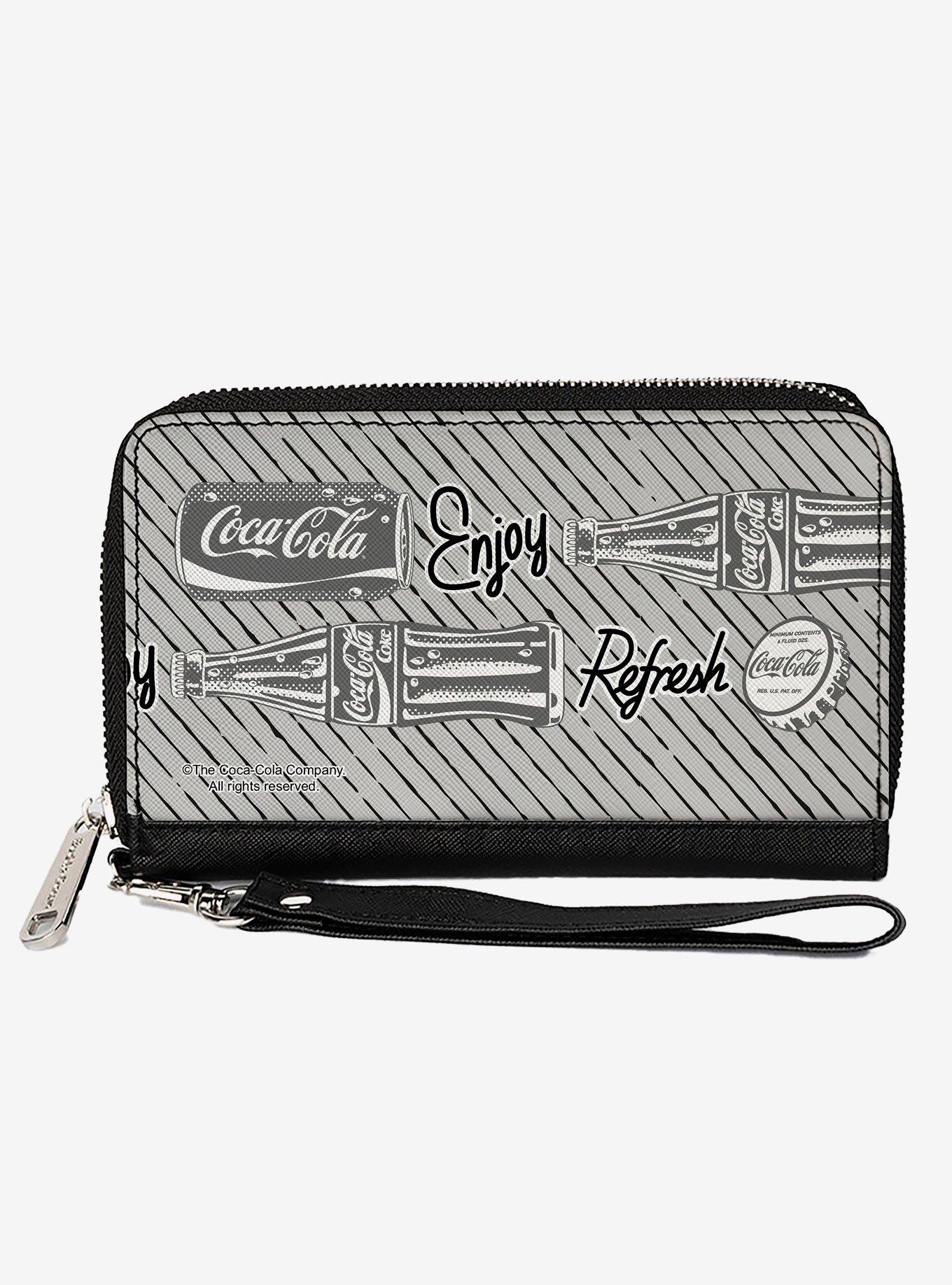 Coca-Cola Enjoy Refresh Can and Bottle Zip Around Wallet, , hi-res