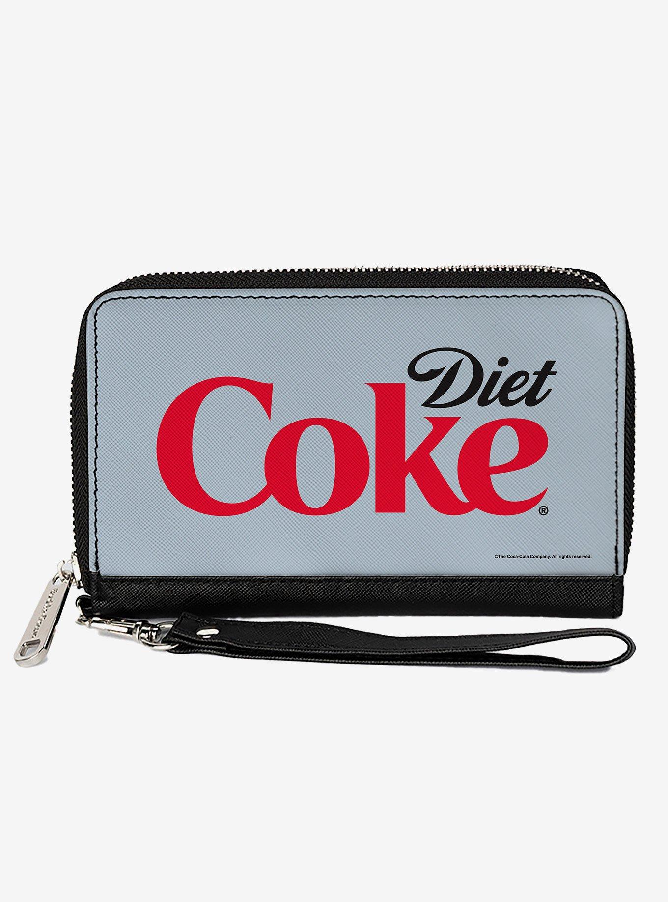 Coca-Cola Diet Coke Logo Centered Light Zip Around Wallet, , hi-res