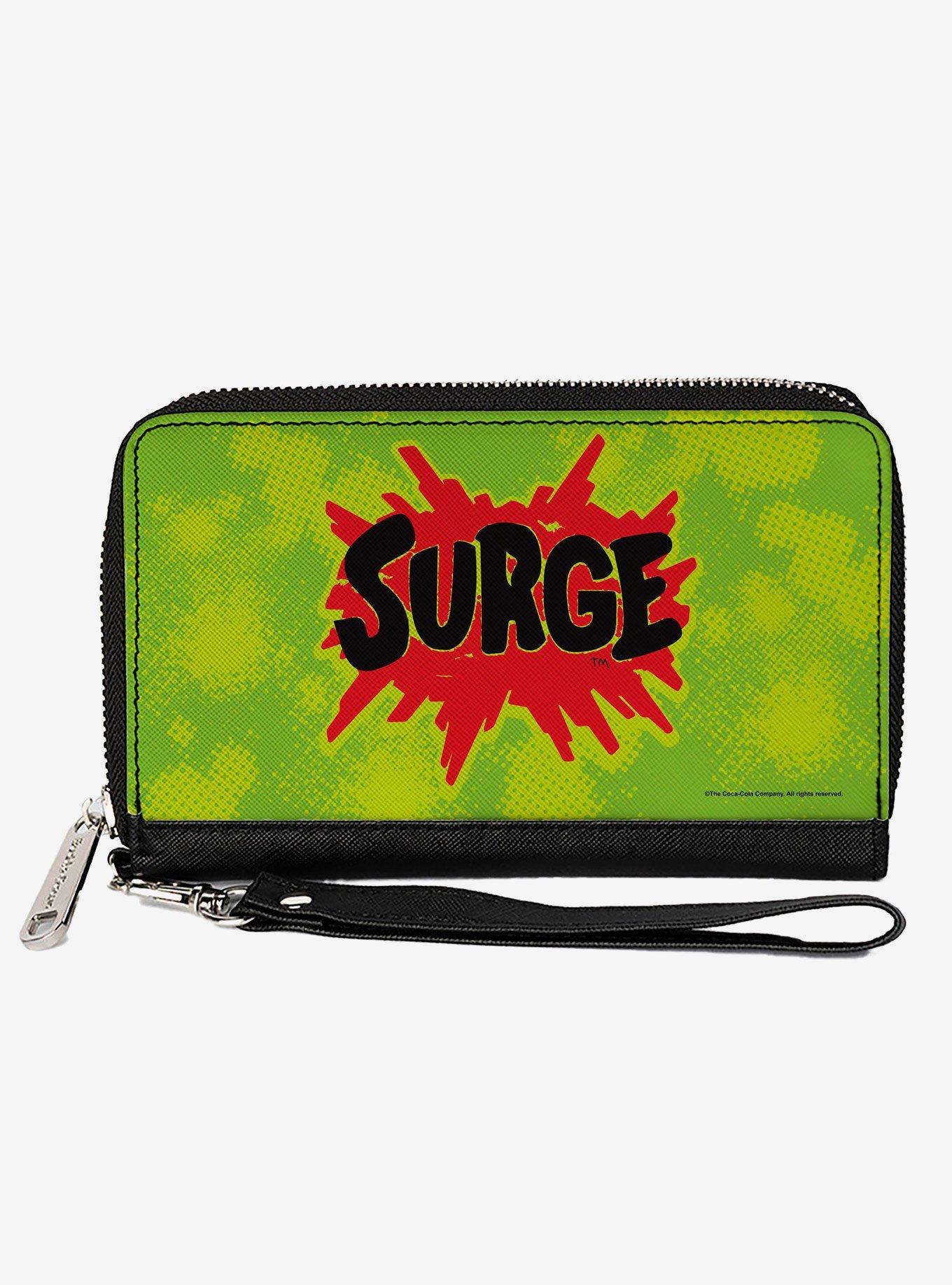 Coca-Cola Surge Logo Zip Around Wallet, , hi-res