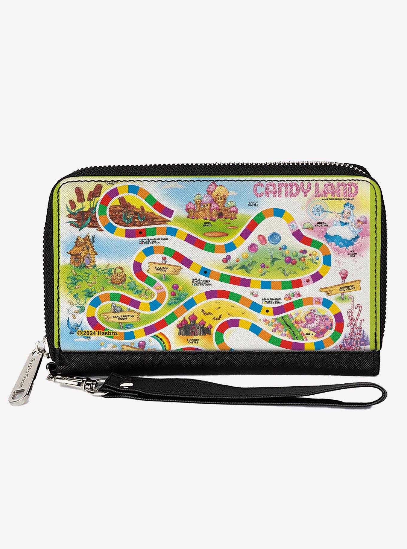 Candy Land Game Board Layout Zip Around Wallet, , hi-res