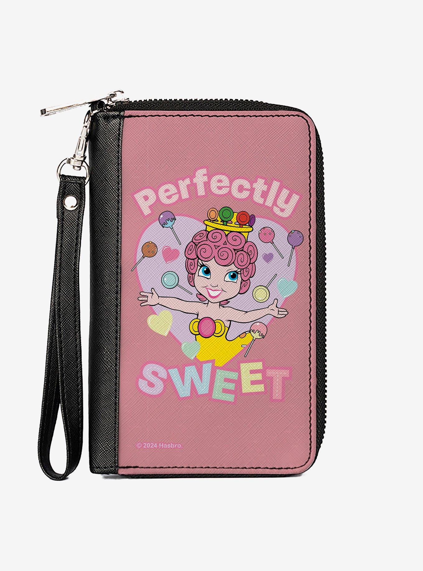 Candy Land Perfectly Sweet Princess Lolly Heart Pose Zip Around Wallet, , hi-res