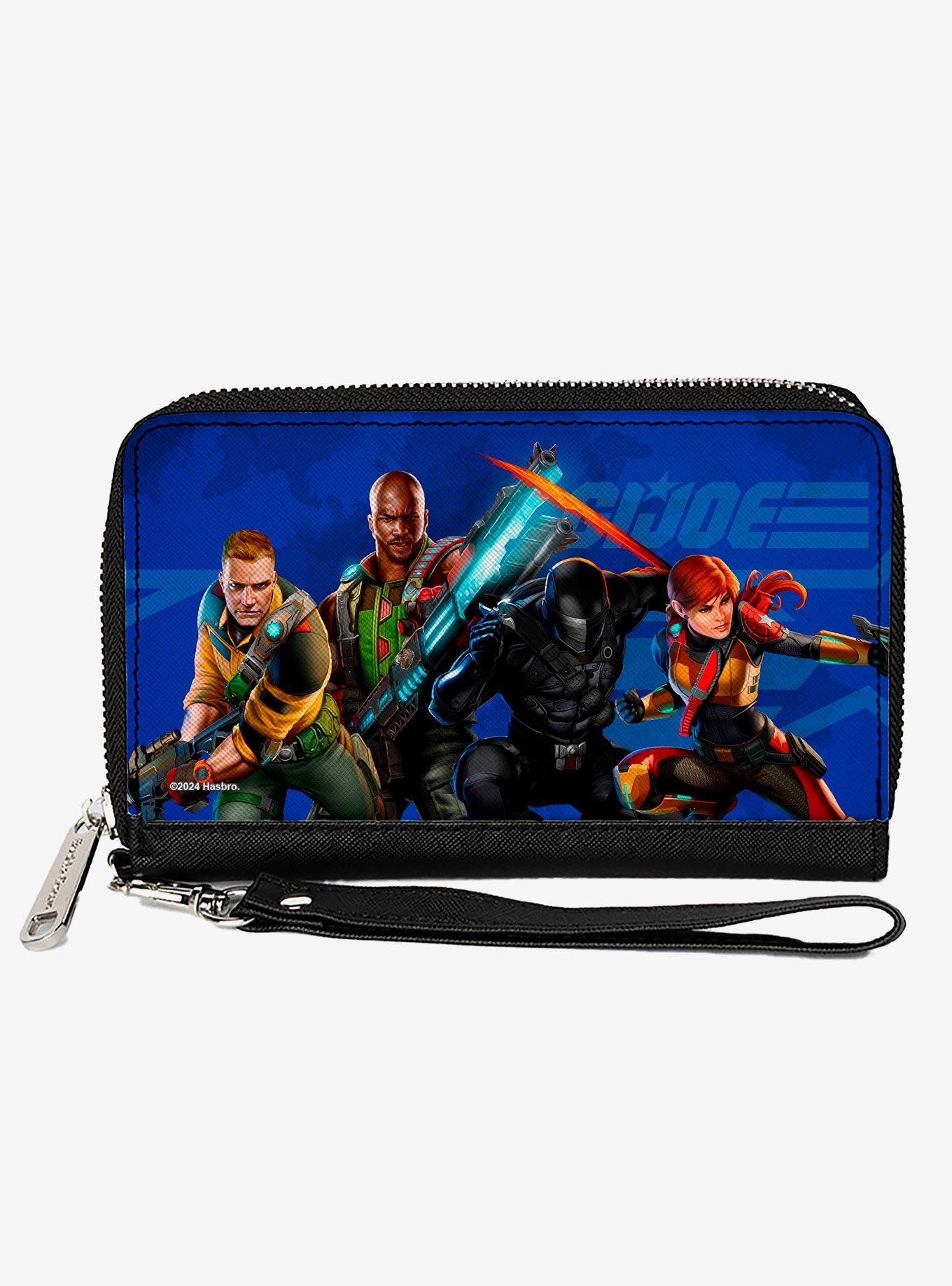 GI Joe Unit Agents Group Pose and Logo Zip Around Wallet, , hi-res