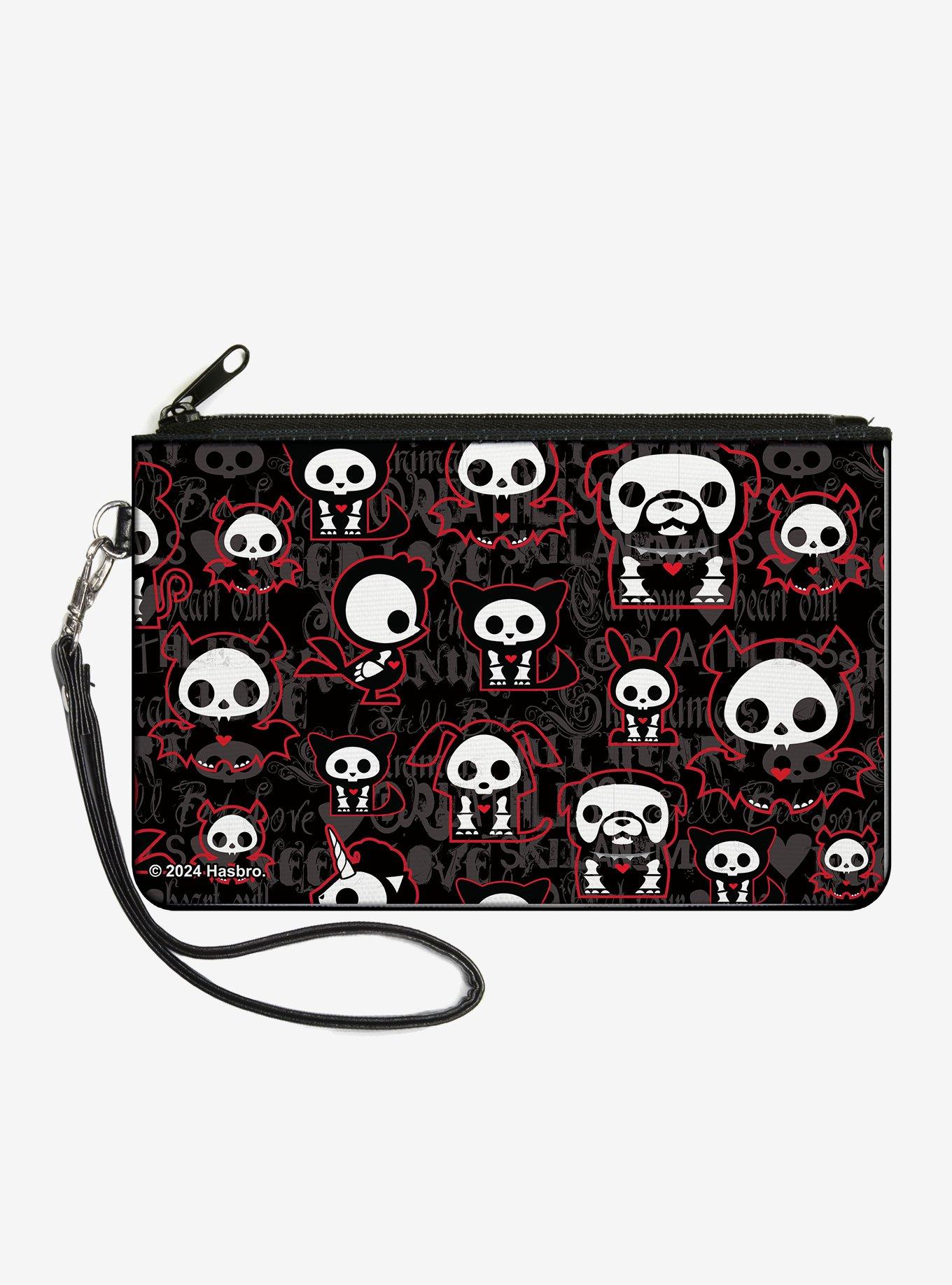 Skelanimals Character Collage Zip Clutch Wallet, , hi-res