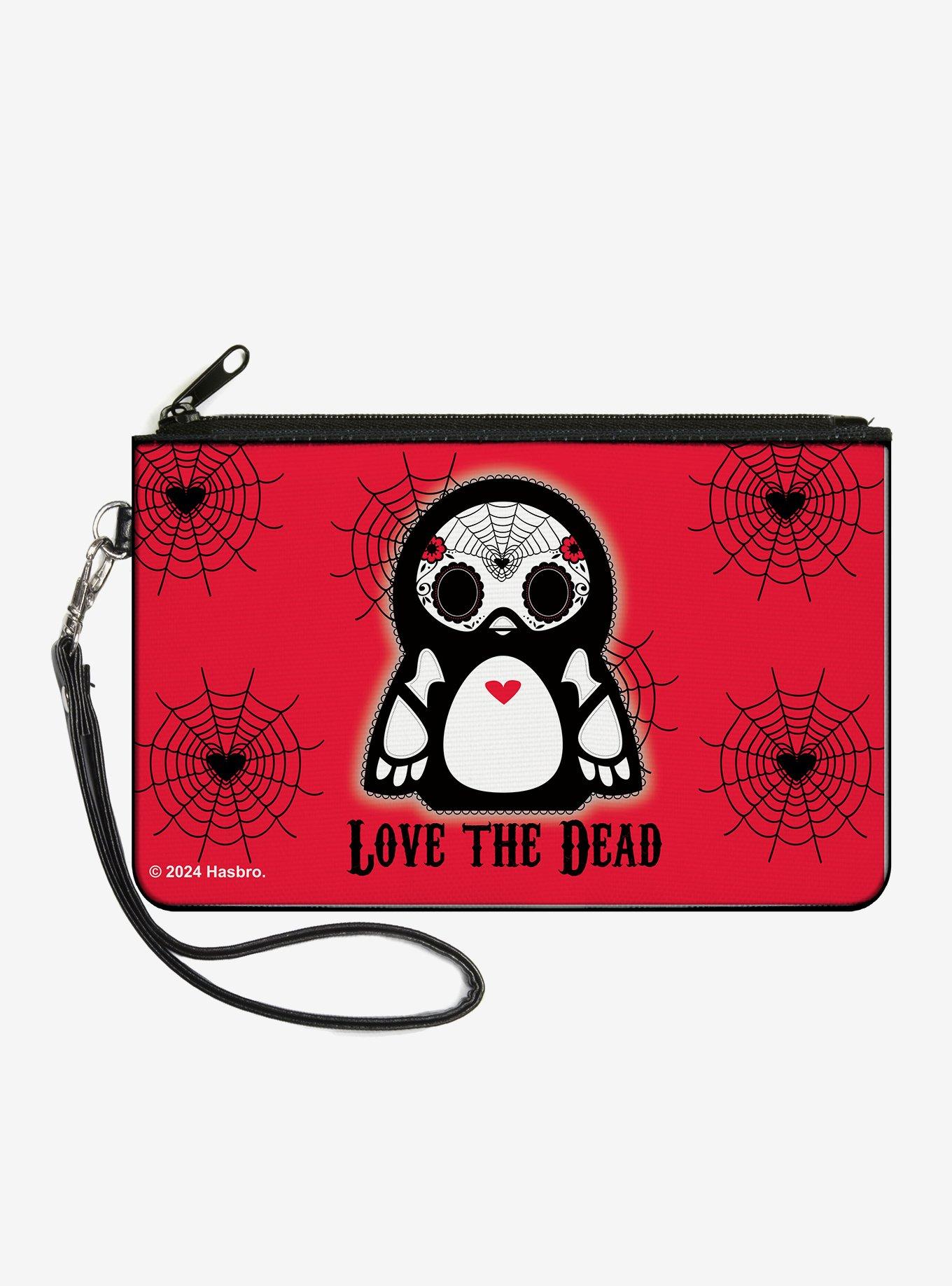 Skelanimals Pen the Penguin Love the Dead Zip Clutch Wallet, , hi-res