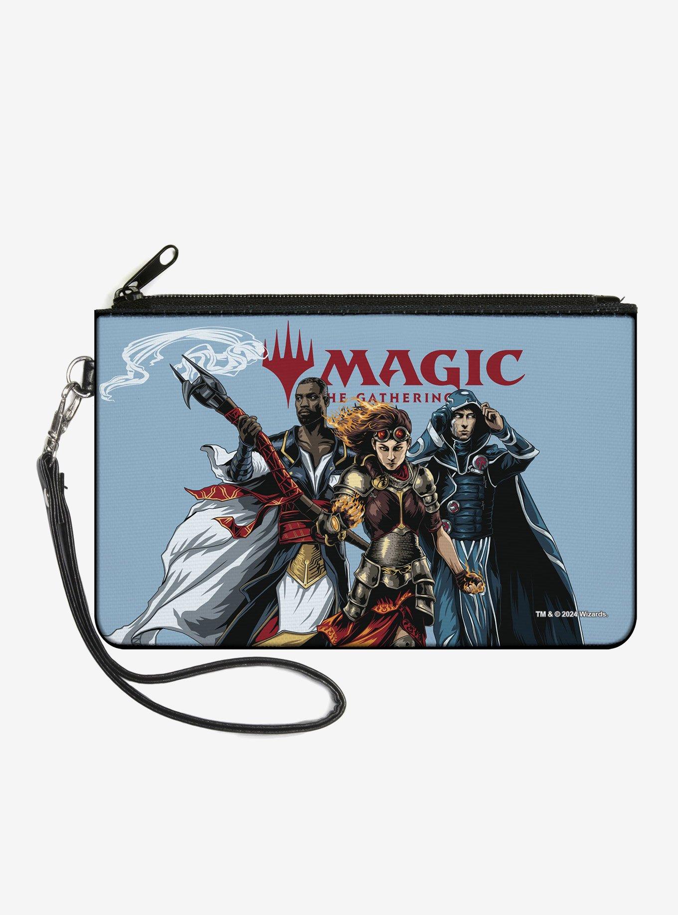 Magic: The Gathering Magic Three Planeswalker Group Pose and Title Logo Light Zip Clutch Wallet, , hi-res