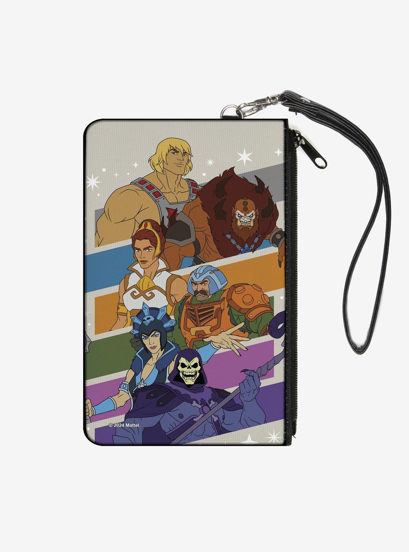 Masters of the Universe Masters of the Universe Character Stripe Poses Zip Clutch Wallet, , hi-res