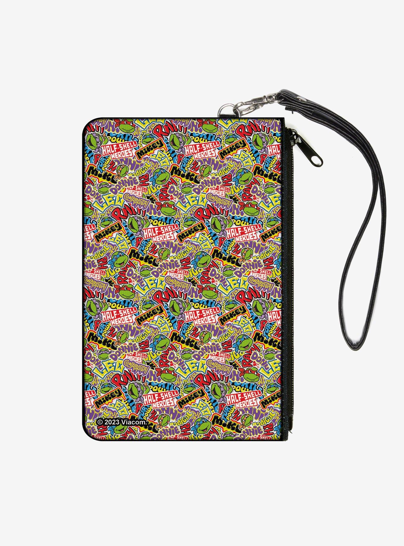 Teenage Mutant Ninja Turtles Sticker Slaps Collage Zip Clutch Wallet, , hi-res