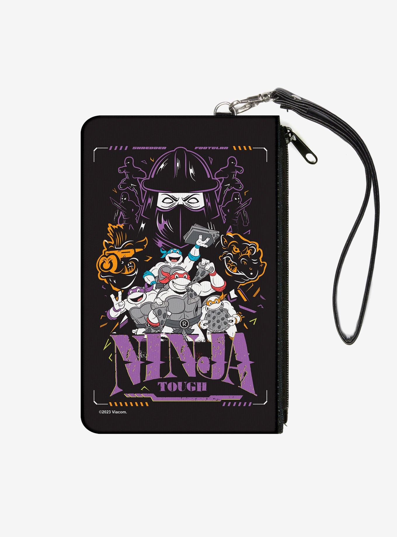 Teenage Mutant Ninja Turtles Ninja Tough Group Pose and Enemies Multi Zip Clutch Wallet, , hi-res