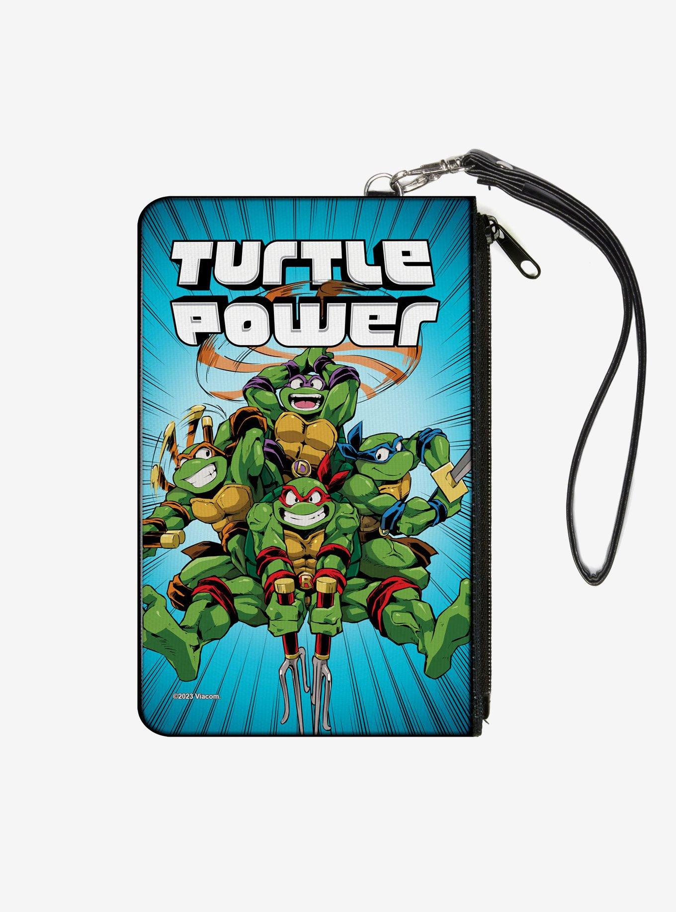 Teenage Mutant Ninja Turtles Turtle Power Pose Rays Zip Clutch Wallet, , hi-res