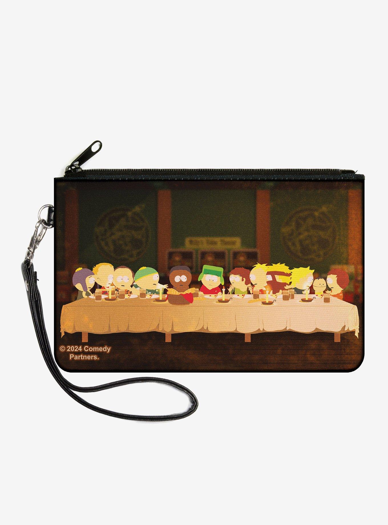 South Park Last Supper Group Pose Zip Clutch Wallet, , hi-res